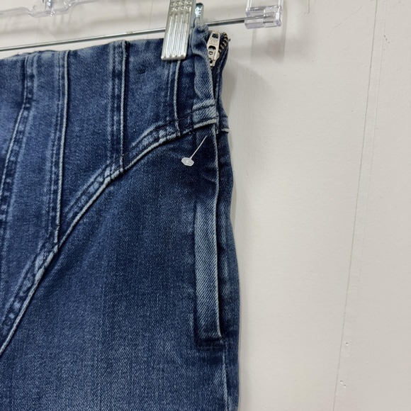 Good American Jeans Womens 0/25 Blue Good Legs High Rise Skinny Side Zip 29" - Picture 5 of 15